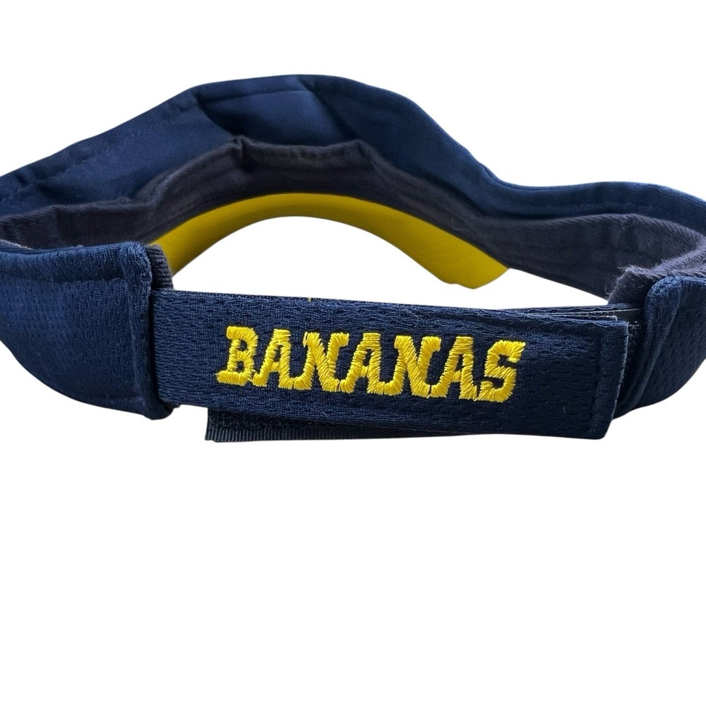 Savannah Bananas Baseball Visor Hat Rymm Ridder Navy Yellow Embroidered Logo - Picture 3 of 6